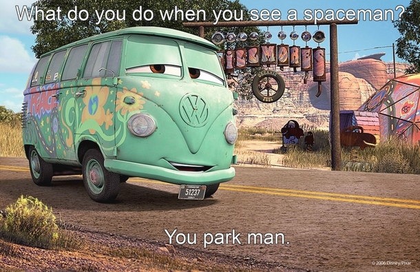 What do you do when you see a spaceman