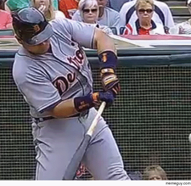 What happens to a baseball during a home run swing