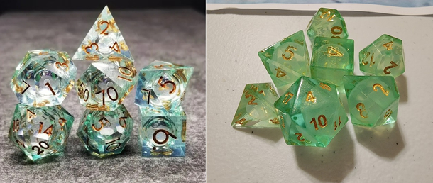 What I ordered vs what I got - I ordered SIX SETS of this garbage for my DampD friends