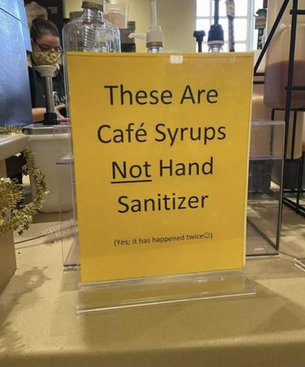 What if I wanted syrup on my hands Did u ever think of that Starbucks