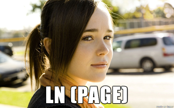What is a natural logarithm of a page