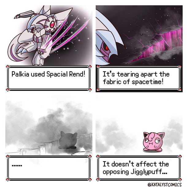 What is the weakness of the god of space time Small pink things apparently