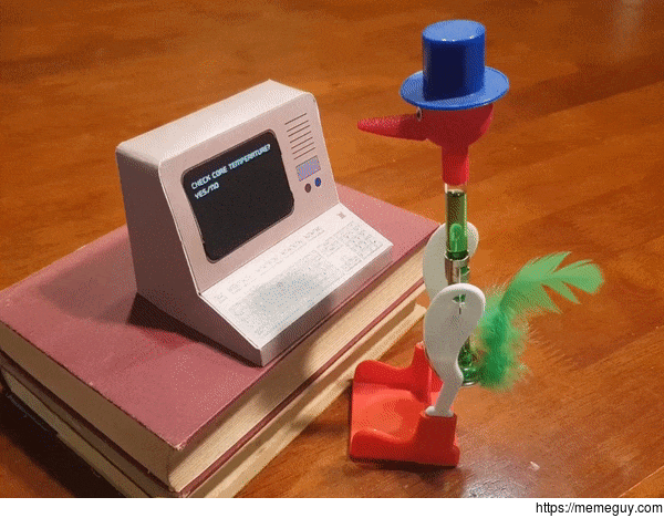 What is this A computer for ants I made a papercraft version of Homers computer from The Simpsons