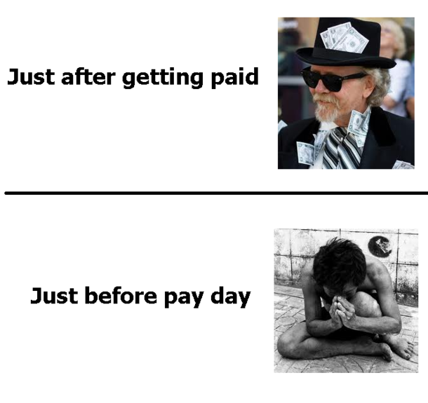 What it is like being paid monthly