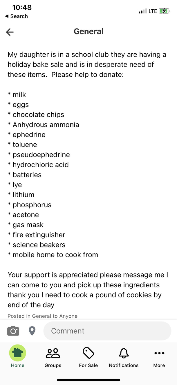What kind of bake sale is this
