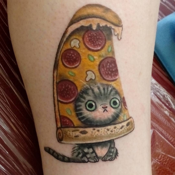 What kind of tattoo do I want I dunno I like cats and pizza