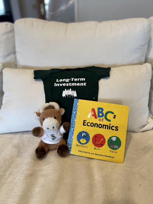 What my finance firm sent us for having a baby 
