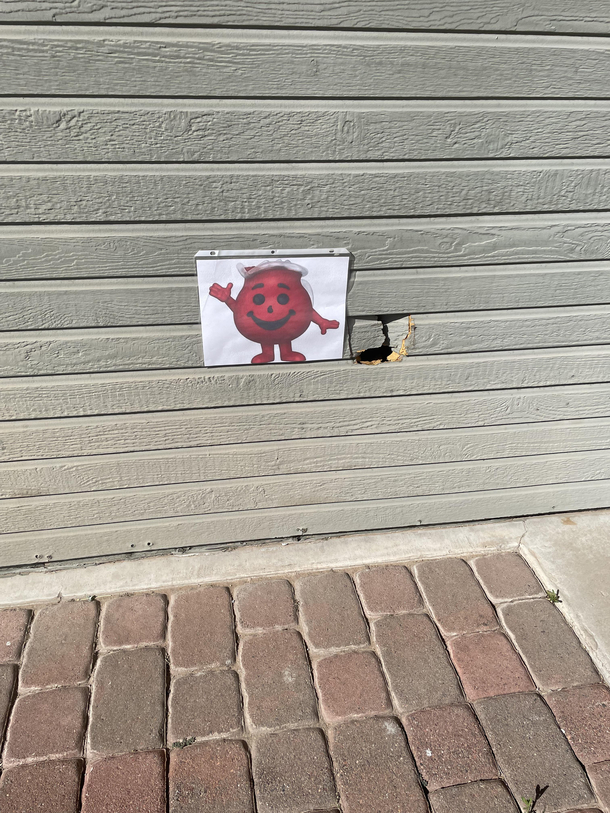 What my MIL put up after an accident happened