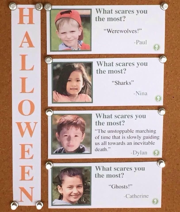 What scares you most at Halloween