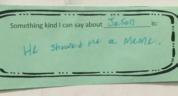 What second graders do when a teacher makes them wire something kind Im tearing up