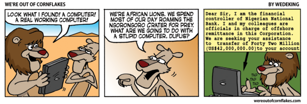 What some lions in Africa do