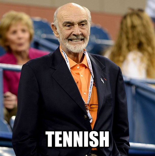 What time does Sir Sean Connery arrive at Wimbledon