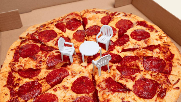 What we all think when we see that lonely table in the pizza box