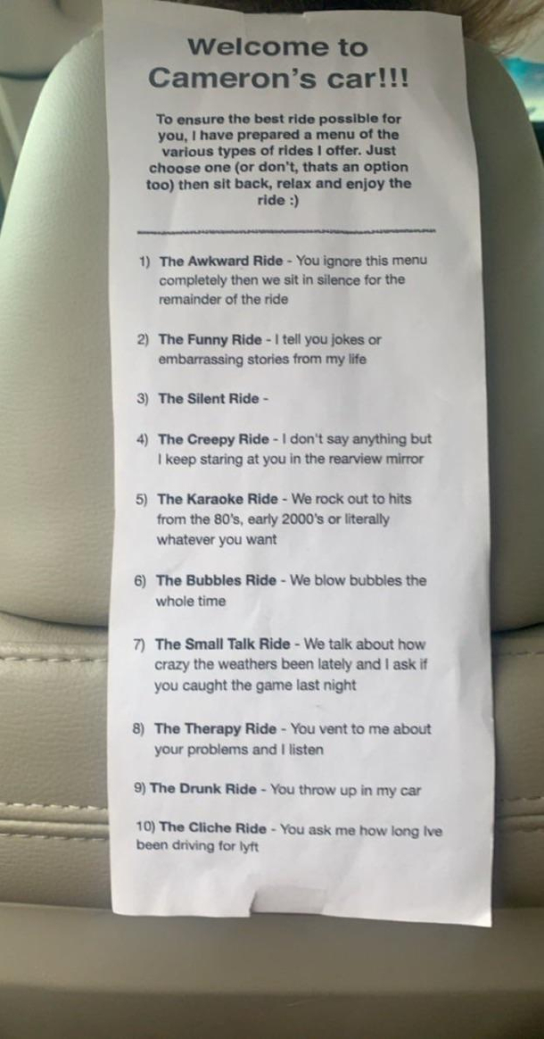 What we do for a  star uber review