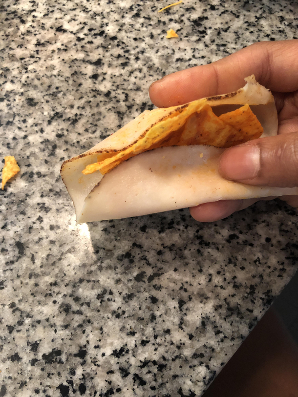 Whats it like to be single amp  you ask Well today I ate Doritos wrapped in deli meat