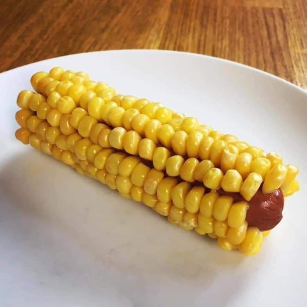 Whats the matter dear you havent touched your Corndog