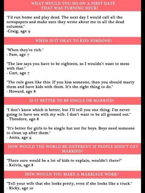 When asking children about heir future