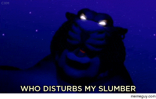 When I am hungover and someone calls me
