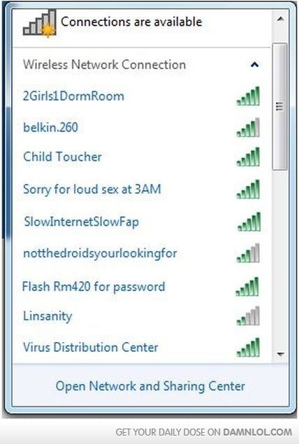 When I have guests i feel a bit embarrassed when they ask what router to join