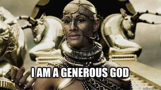 When I leave a space in front of me so a car can pull into traffic
