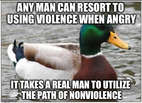 When I was about  I hit my sister when I got mad once My dad taught me life lessons early and this really resonated with me