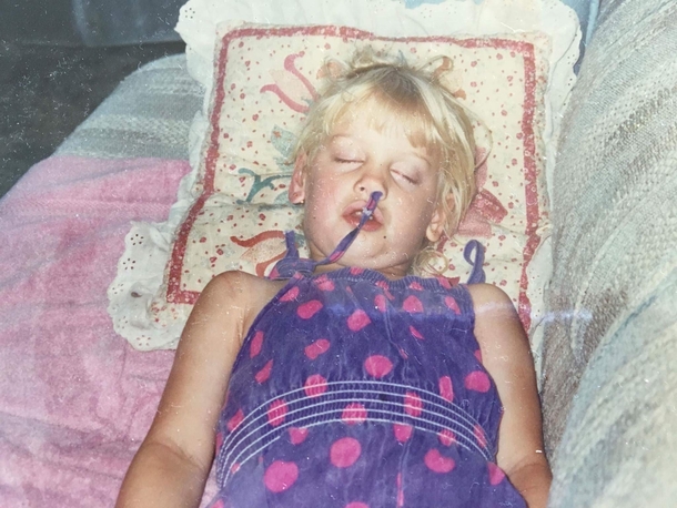 When I was little I couldnt sleep without shoving something up my nose