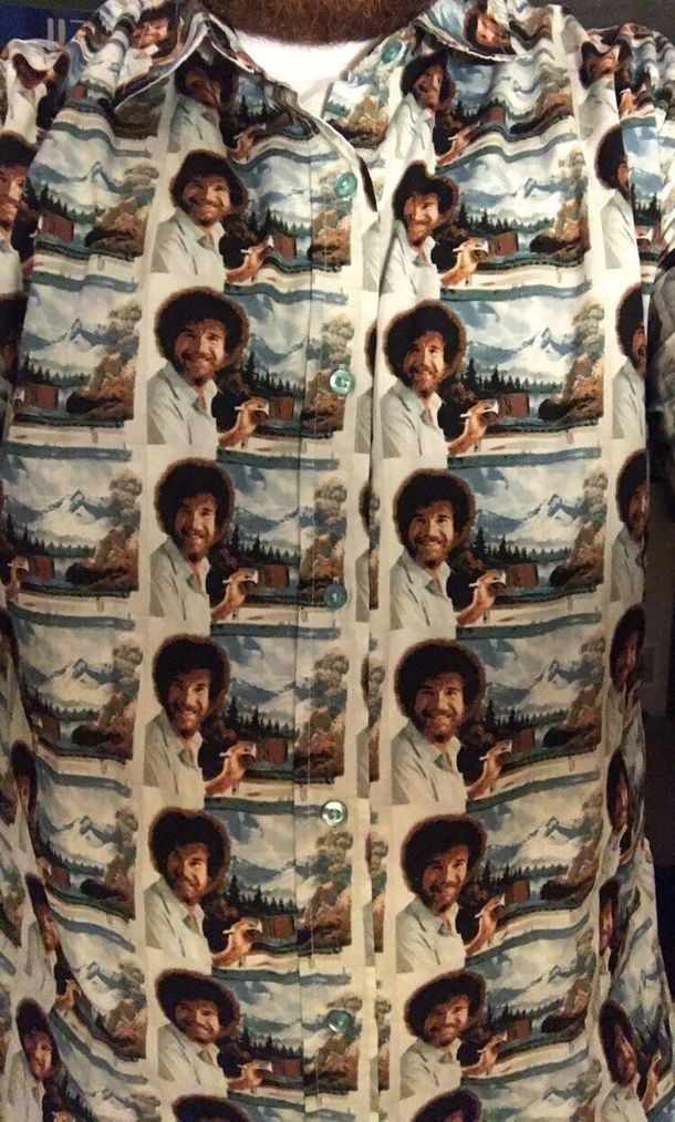When I wear this shirt to work I cannot make mistakes Only happy little accidents