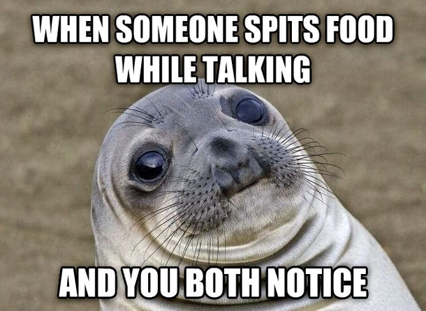 When it lands on me is the worst