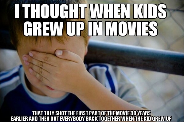When movies span over many years