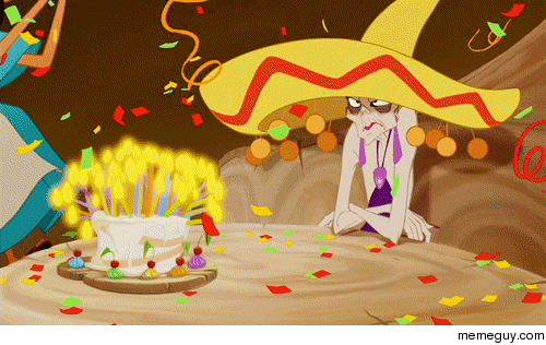 When my family drags me out on my birthday