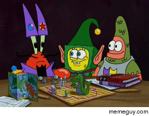 When my friends are trying to teach me how to play DND