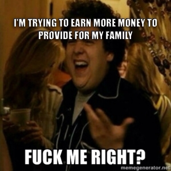 When people in my work place call me a money grabber for doing all the overtime I can get