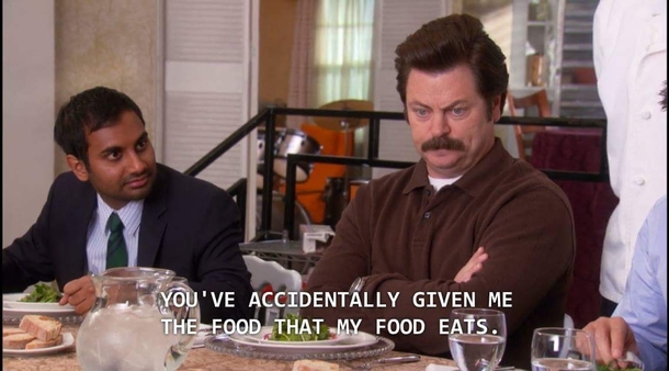 When someone serves salad