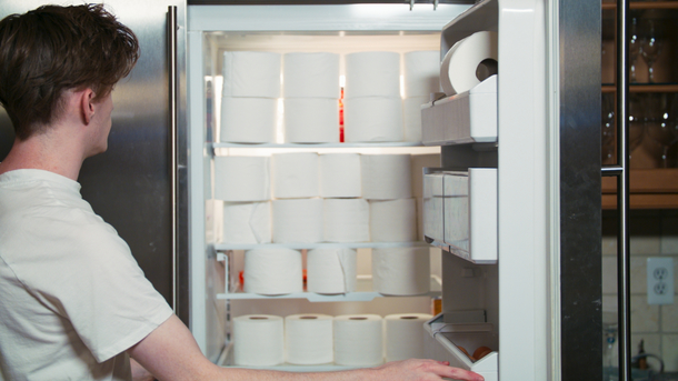 When the fridge is stocked for quarantine