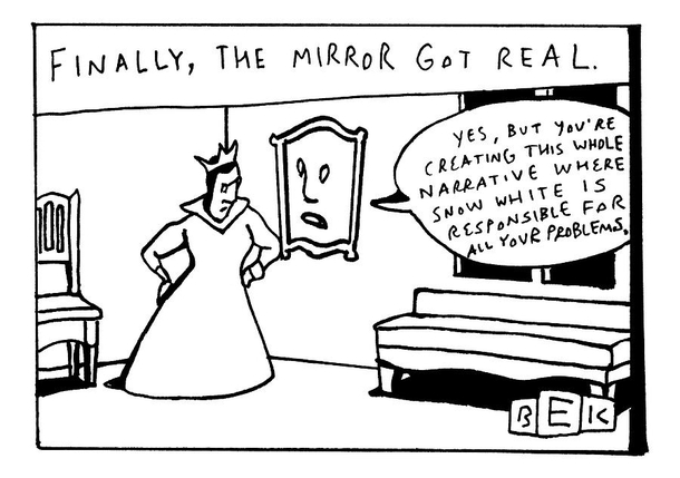 When the mirror gets real