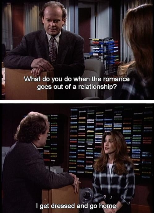 When the romance is gone