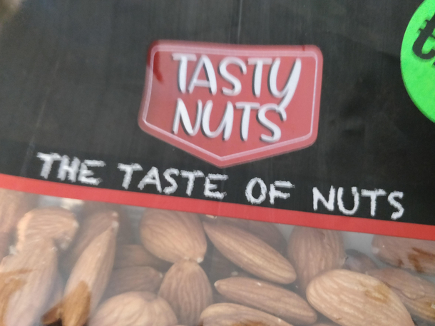 When the tasty nuts taste tasty