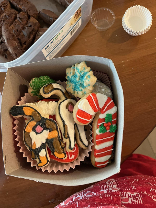When you get some Christmas cookies but