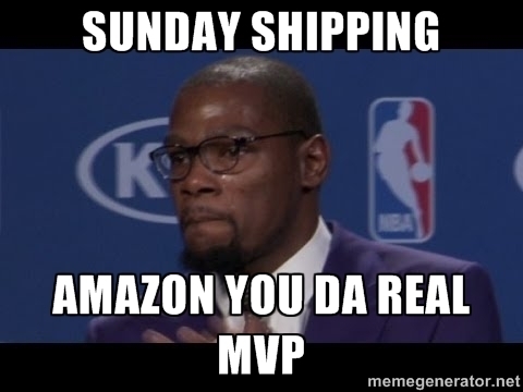 When you order something online on a Friday