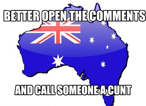 When you see a post about Australia