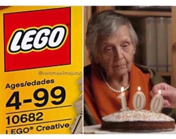 When you turn  and cant play with legos anymore