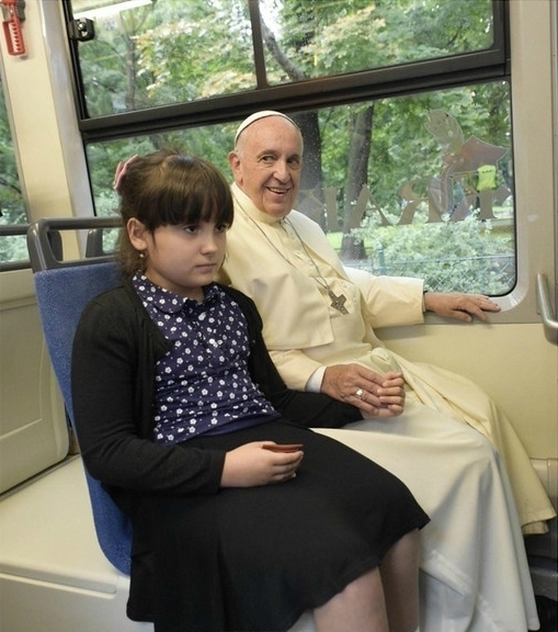 When you wanted to sit next to the window but it was already taken by the Pope