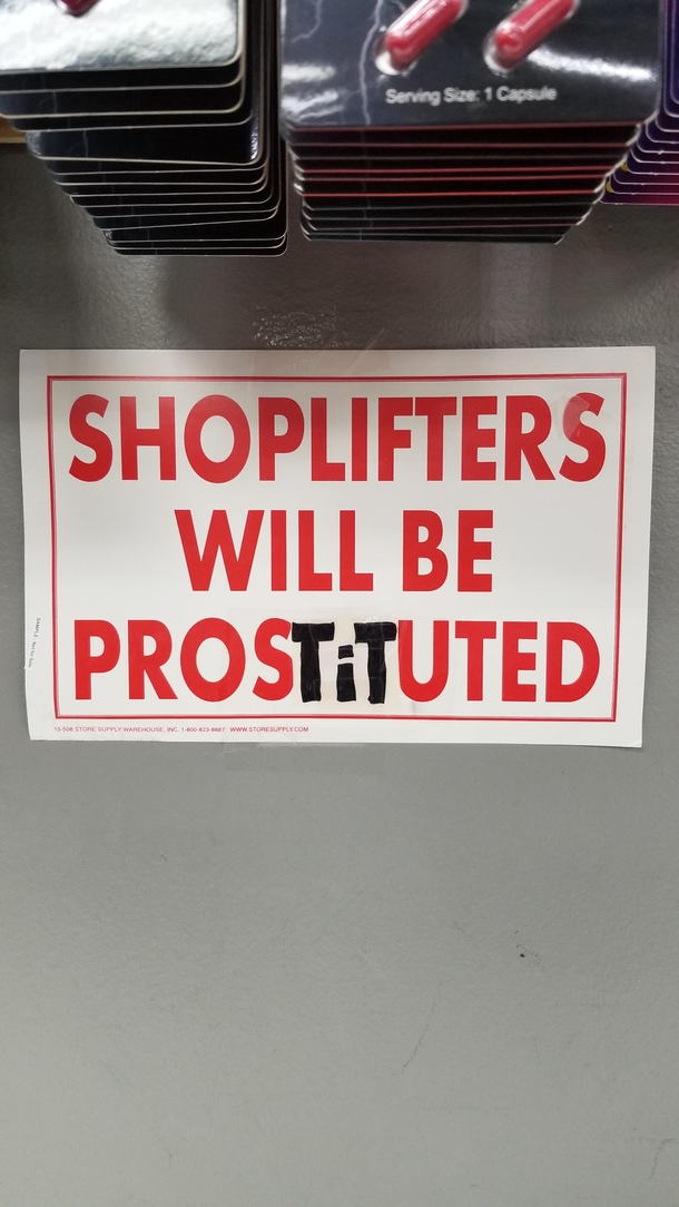 When you work in a sex store