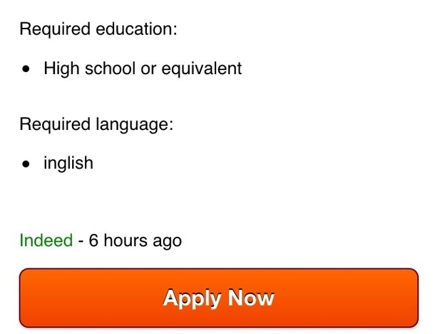 When youd love to apply for a job but youre inglish just isnt up to scratch