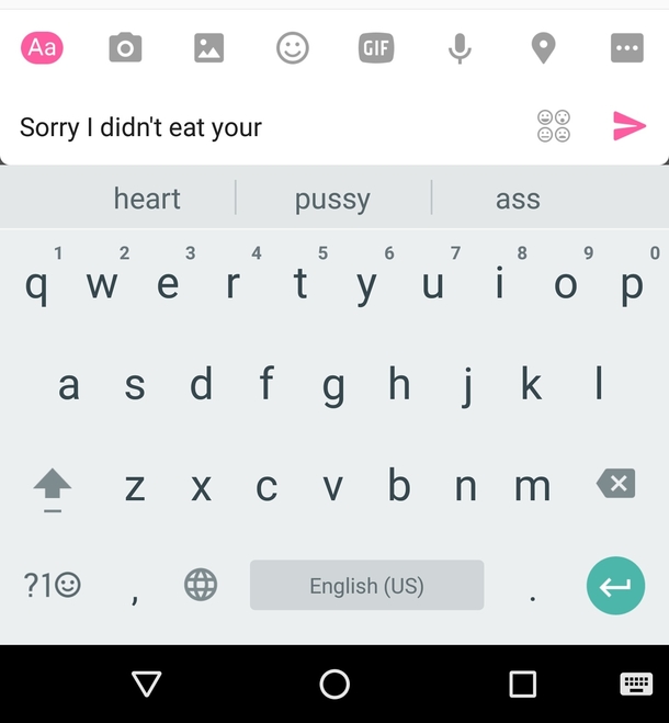 When your autocorrect knows you well