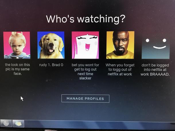 When your employee forgets to log out of Netflix at work