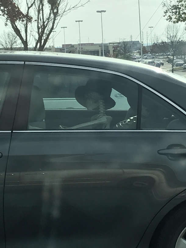 When your mom just has to run in real quick and grab something at the store