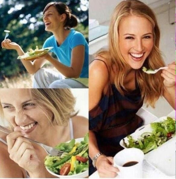 When your salad keeps making jokes