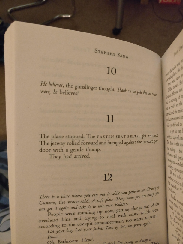 When your teacher tells you to read  chapters as homework