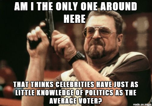 Whenever I see a new celebrity endorsement for a candidate on the news